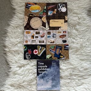 2018 Louis Vuitton Time Capsule Exhibition Toronto Brochure Postcards